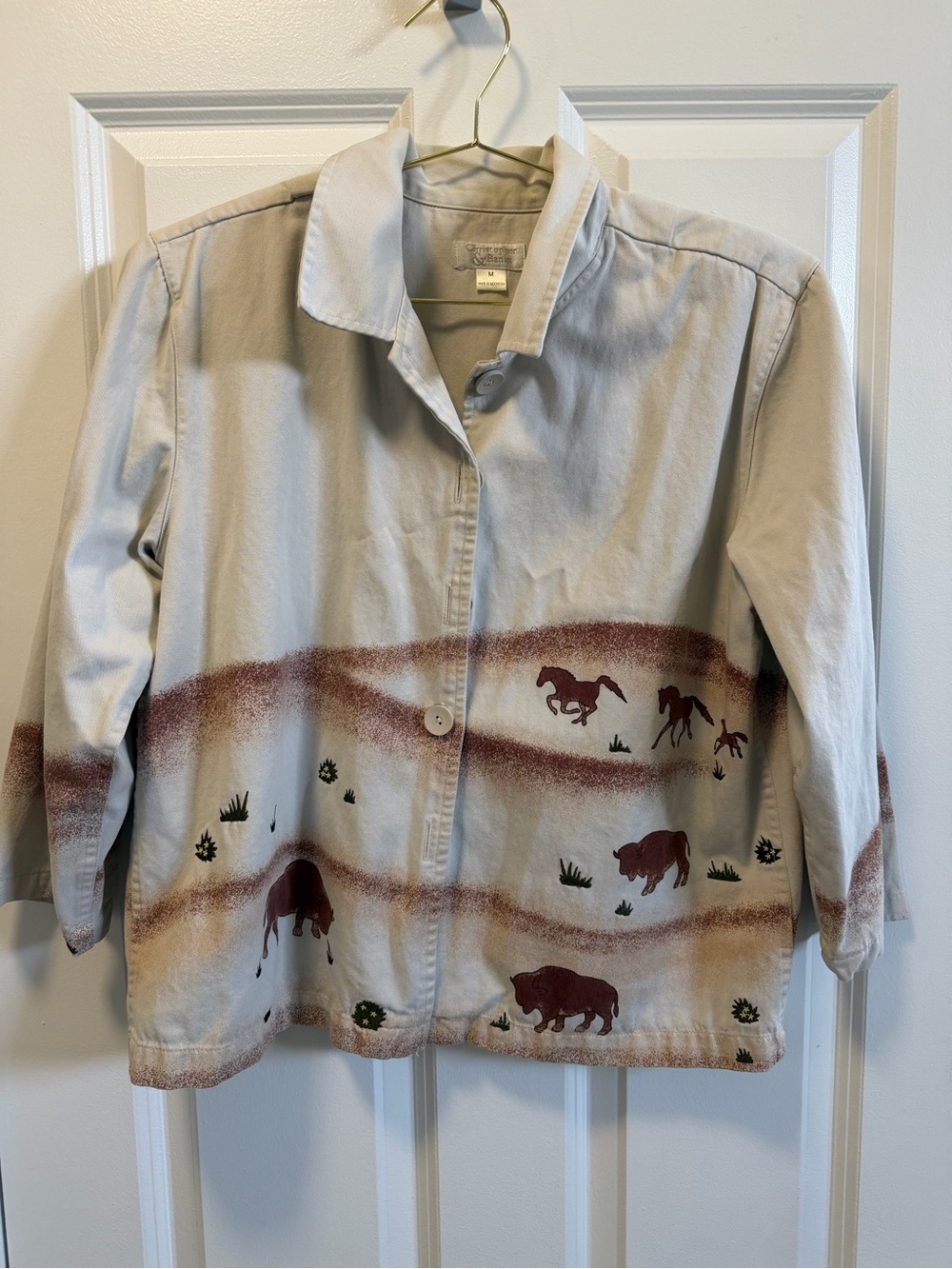 Christopher and Banks print jacket lightweight